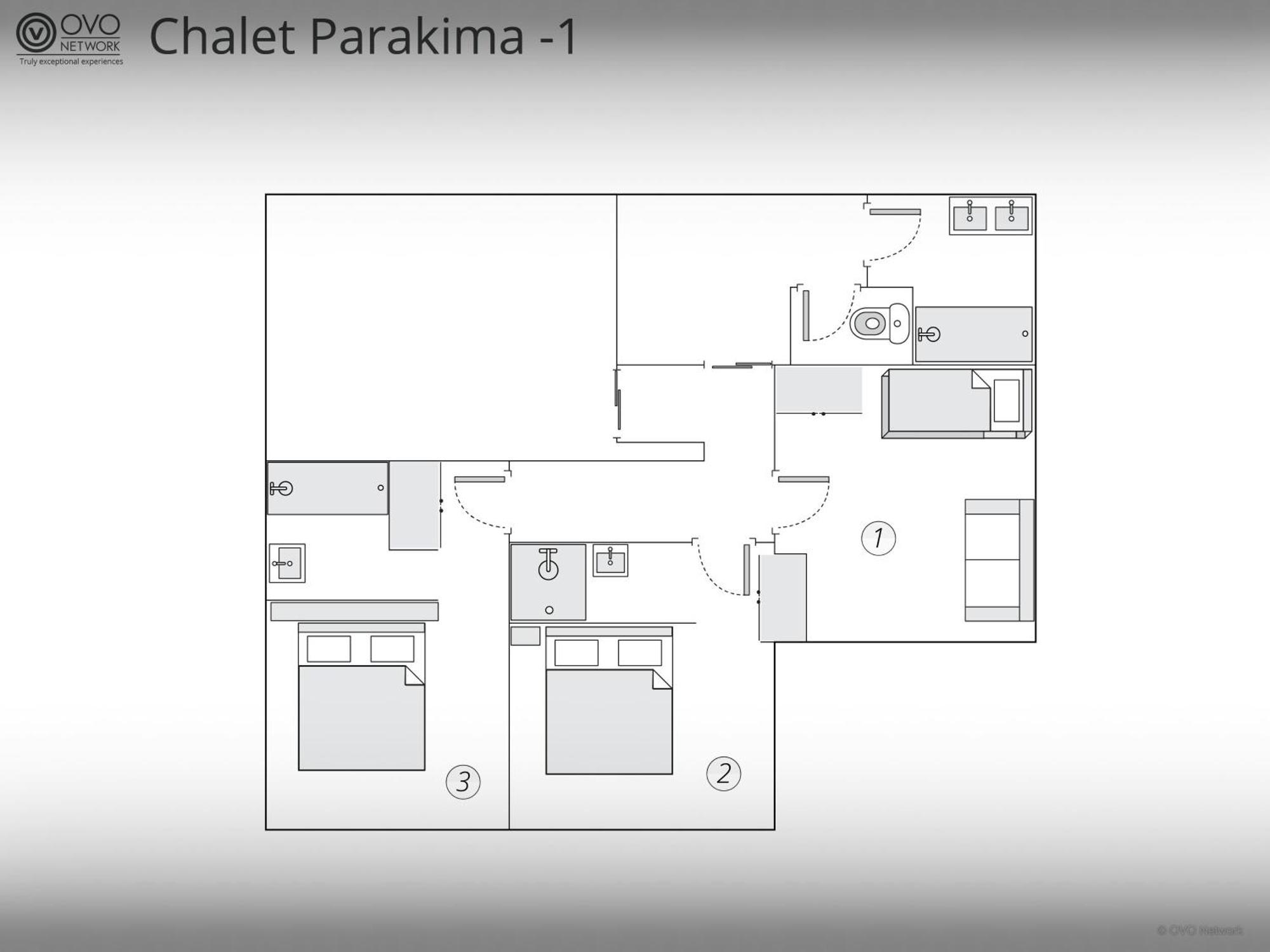 מניגו Chalet Parakima - Ovo Network מראה חיצוני תמונה